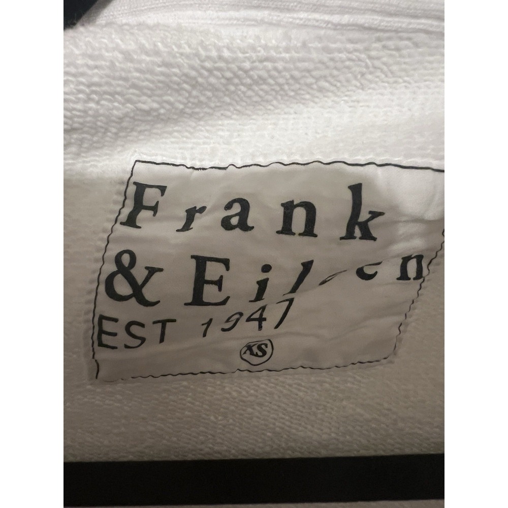 Frank & Eileen $238 Patrick Henley Pullover Triple Fleece White Sweater Coastal - Picture 7 of 8